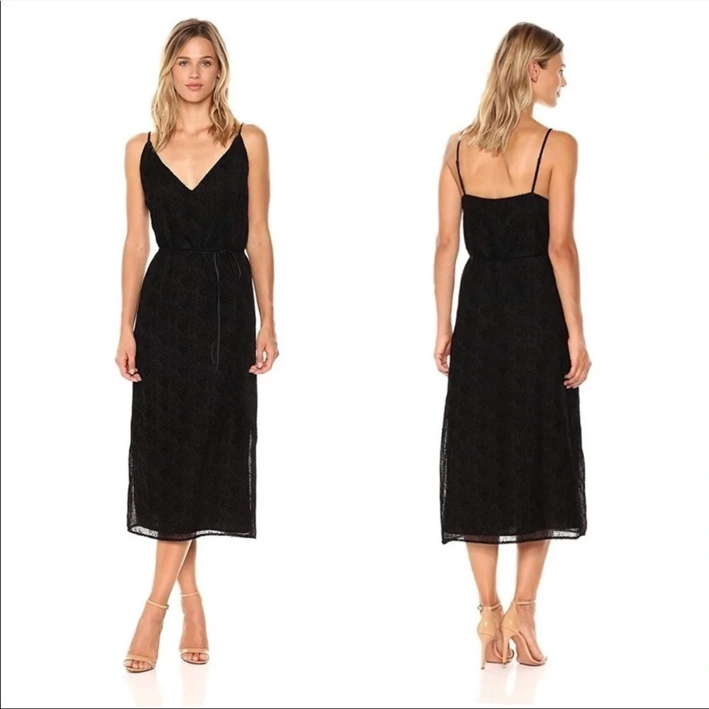 Revolve BB Dakota Alayna Burnout Velvet Midi Dress XS style BH408470